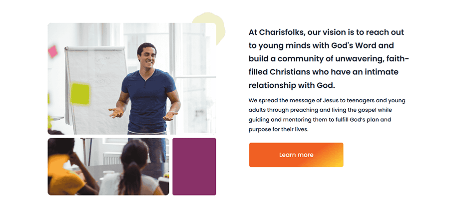 Charisfolks website Image 2