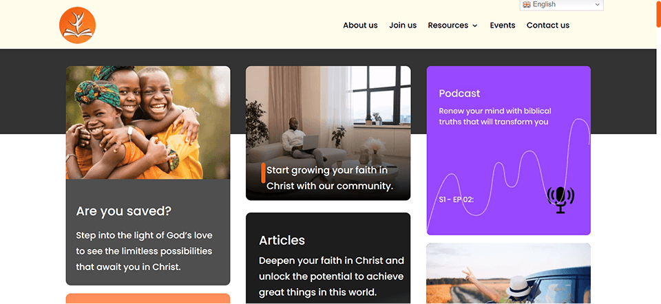 Charisfolks website Image 1