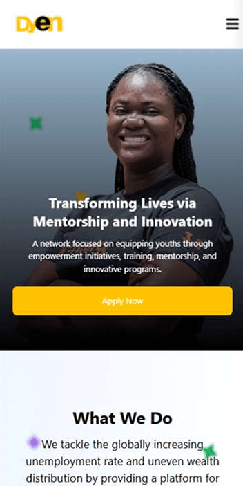 DYEN's website redesign Image 1