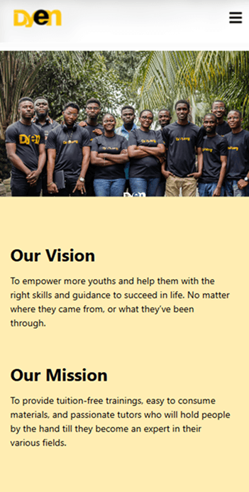 DYEN's website redesign Image 3