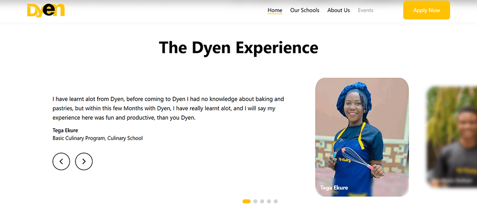 DYEN's website redesign Image 3