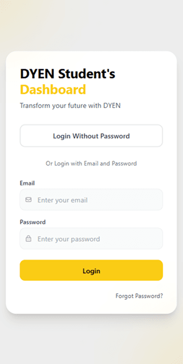 DYEN Student Dashboard Image 1