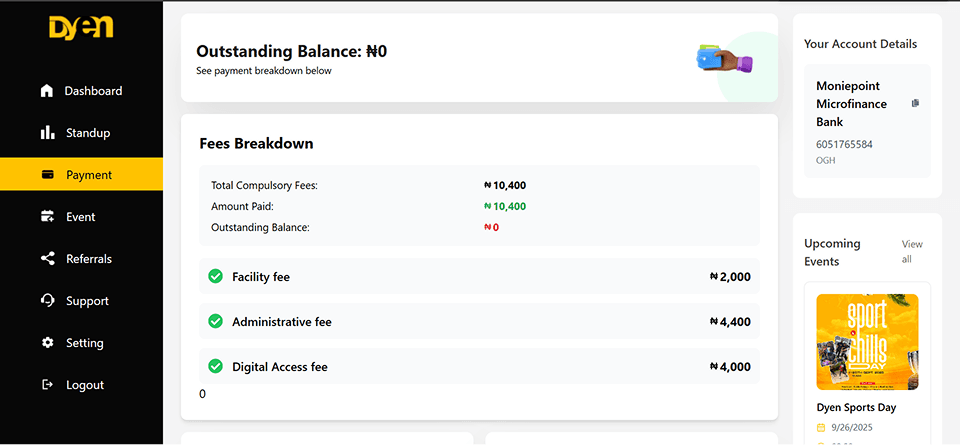 DYEN Student Dashboard Image 3